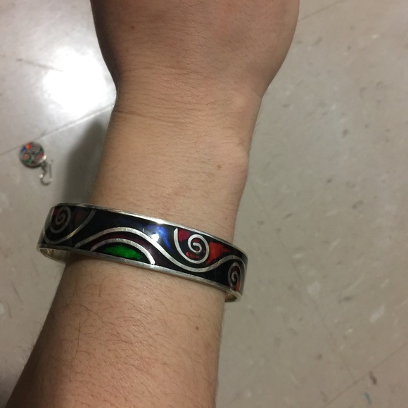 handmade earrings bracelet boho set - Picture 3 of 4